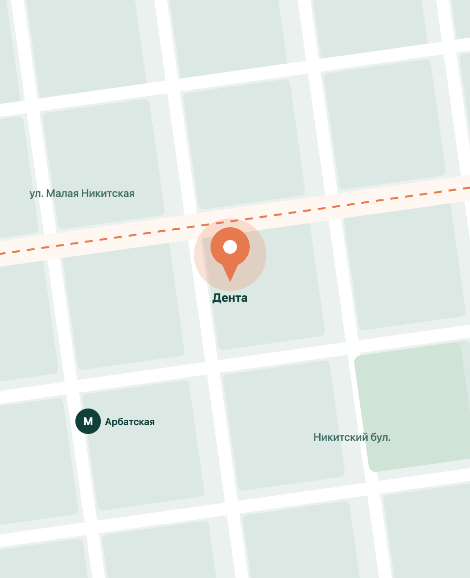 Схема проезда к клинике «Дента»